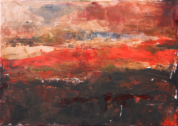 Roter Horizont  
Acryl auf Leinwand 
70 x 50 cm